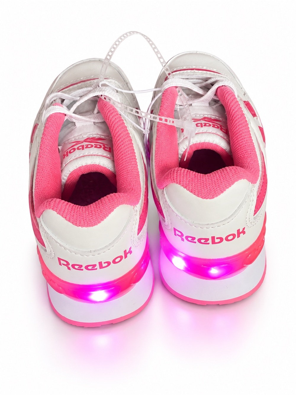 Reebok Kids Light-Up Sneakers - White & Pink